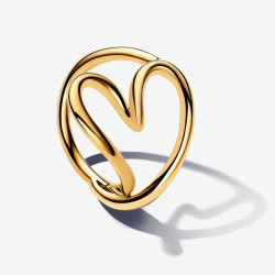 Anillo Corazón Forma Orgánica